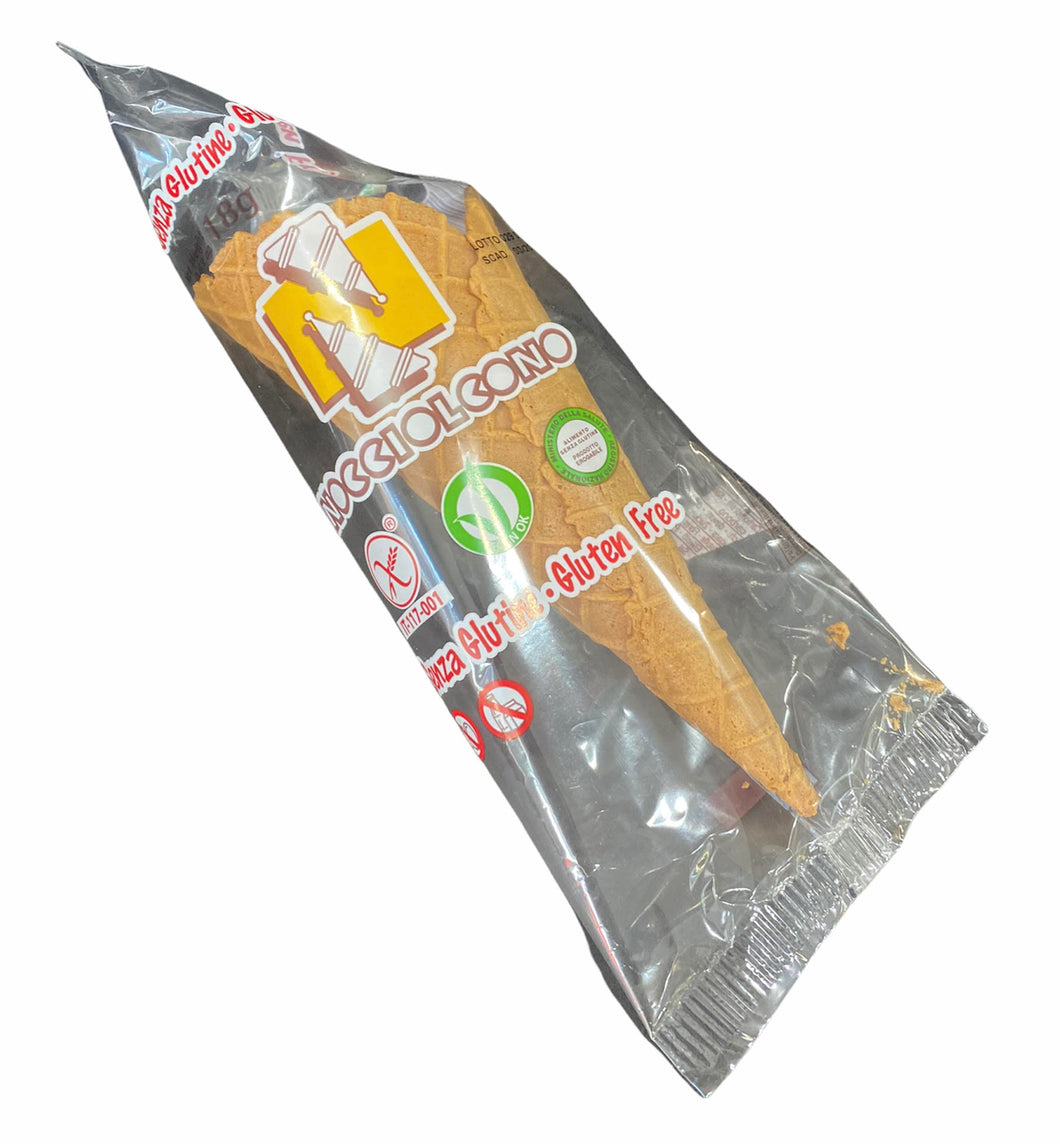 Large Nocciolcono Hazelnut Gluten-Free Cone (Single)